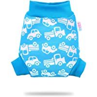 Petit Lulu Cubrepañales de lana de merino- talla M- 100% (coches azules)